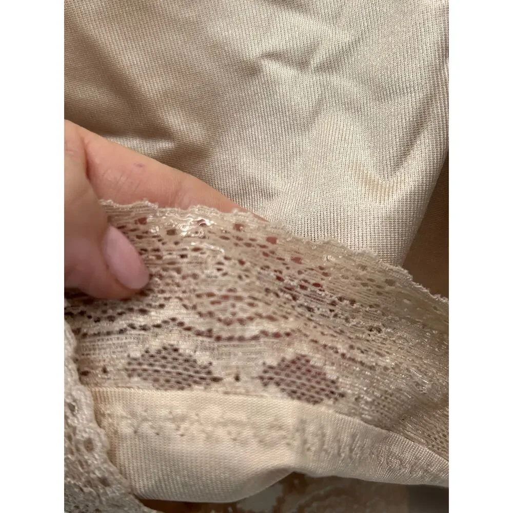 Ruby Ribbon Pin-Up Cami Lace Inserts Shapewear Style 3055 Pale Women's 48 NIB - Picture 6 of 8